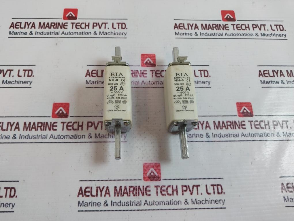 Eia Nh-0 378 025 Low Voltage H.R.C. Fuse Gl-gg 120 Ka 25A 500V