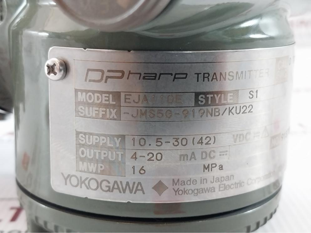 Eja110E Yokogawa Diff Pressure Transmitter