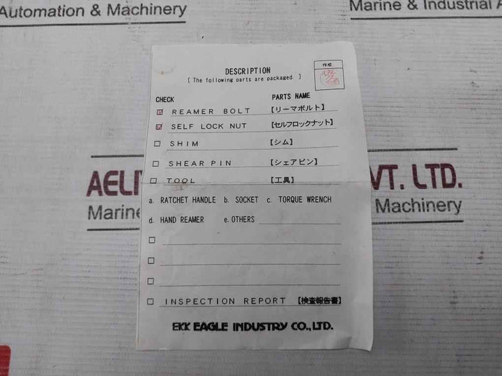 Ekk Ea-0214490 Spare Reamer Bolt & Nut For Hp T0L871 66H216 K4Y68