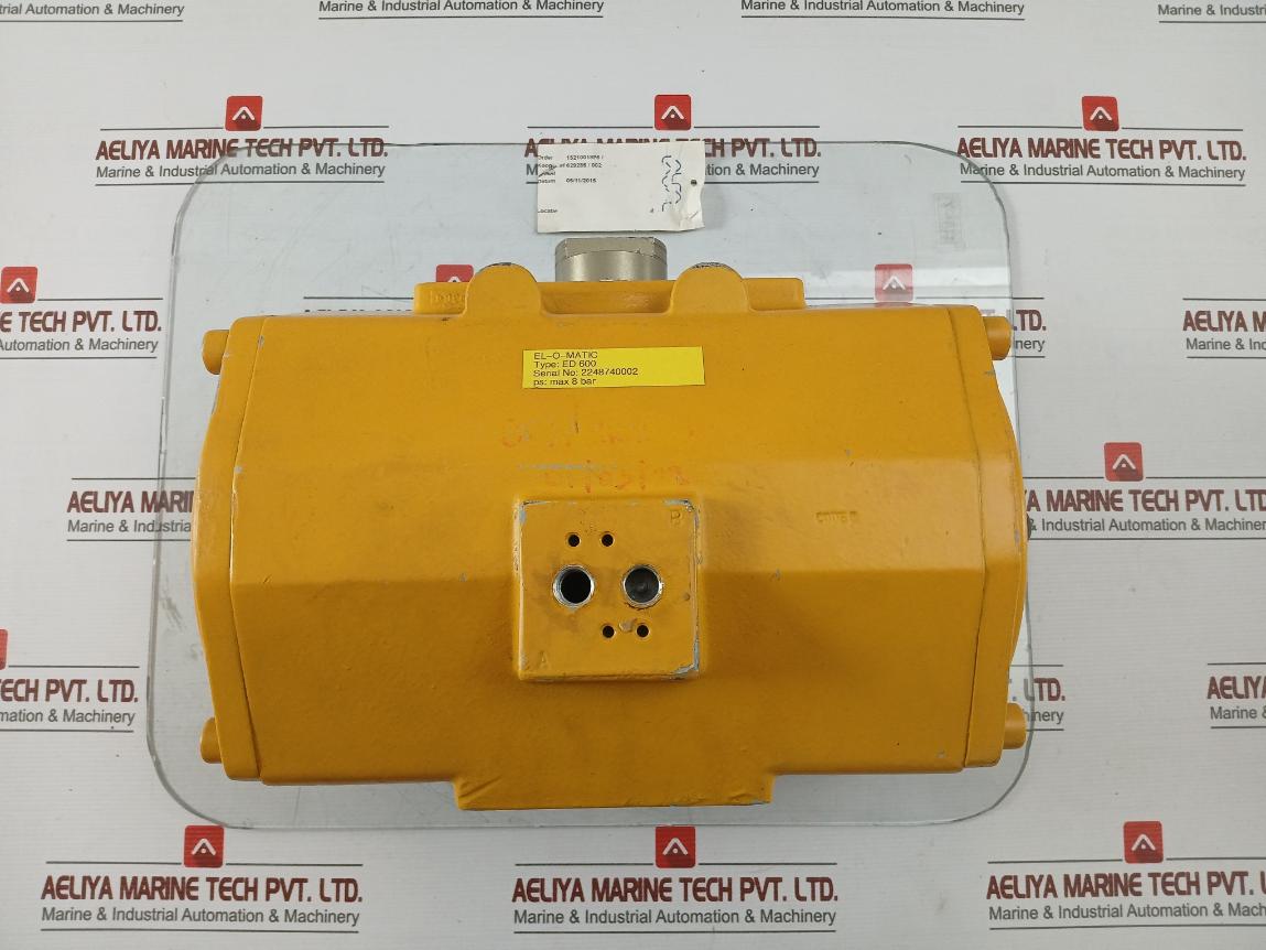 El-o-matic Pneumatic Actuator Max 8 Bar Part No: Ed 600
