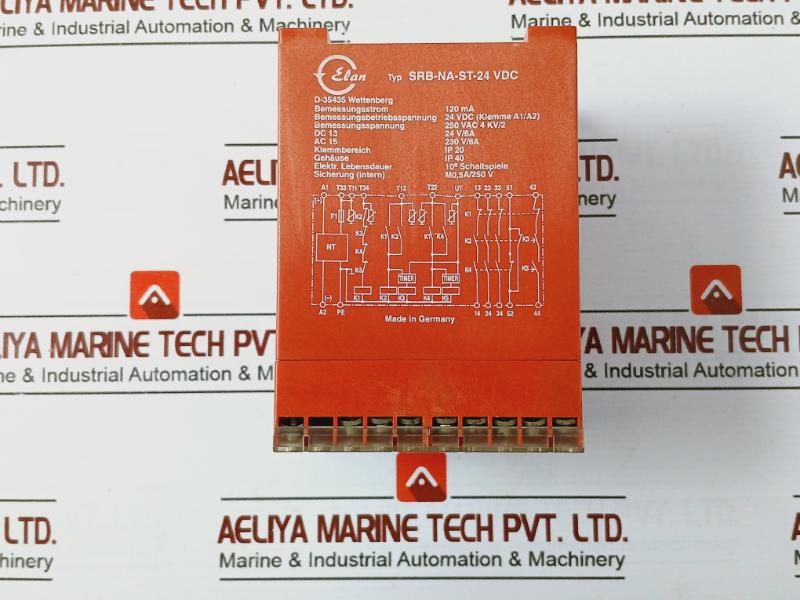 Elan Srb-na-st-24 Vdc Safety Relay 120Ma 250Vac 4Kv/2