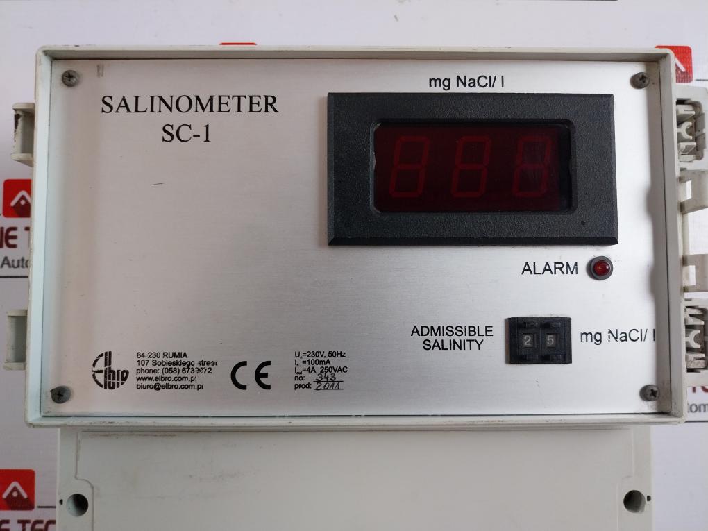 Elbro Digital Sc-1 Salinometer 230v 50hz 4a 250vac