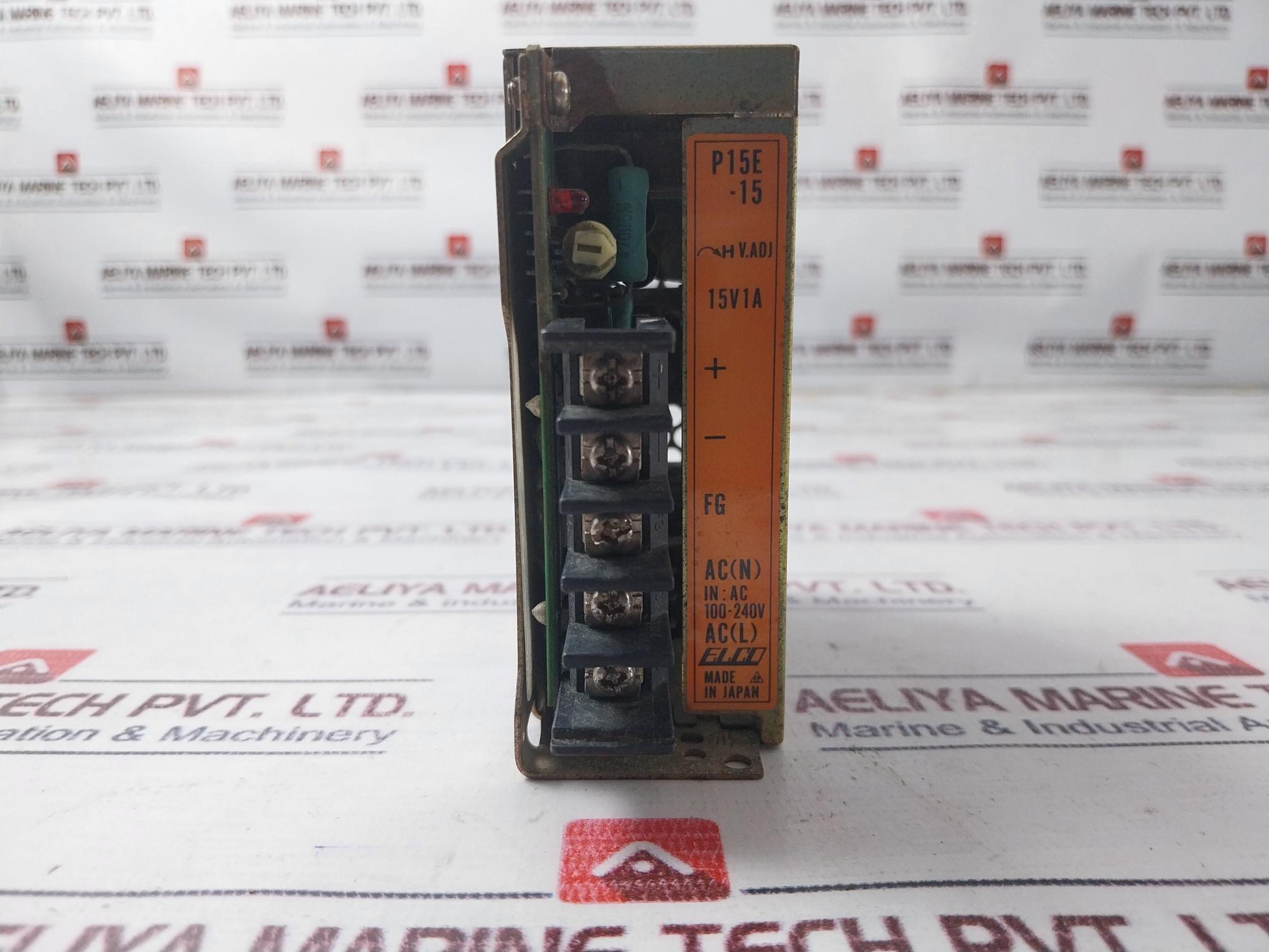 Lot Of 2X Elco P15E-15 Power Supply AC100-240V 50/60Hz