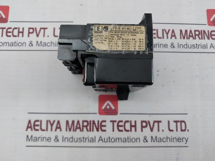 Elcomatic Rt 40 Thermal Overload Relay 16-25Amp 3Pahse 600V A.C