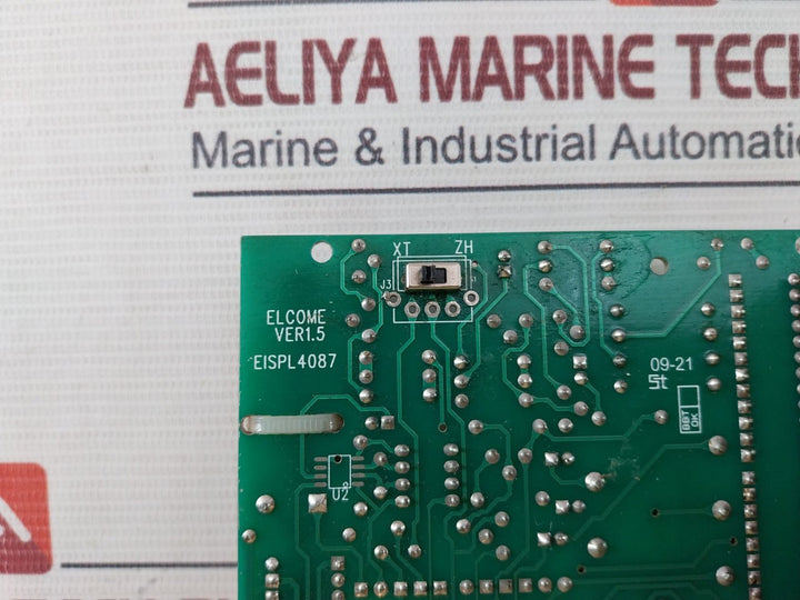 Elcome Eispl4087 Printed Circuit Board Ver 1.5 Used