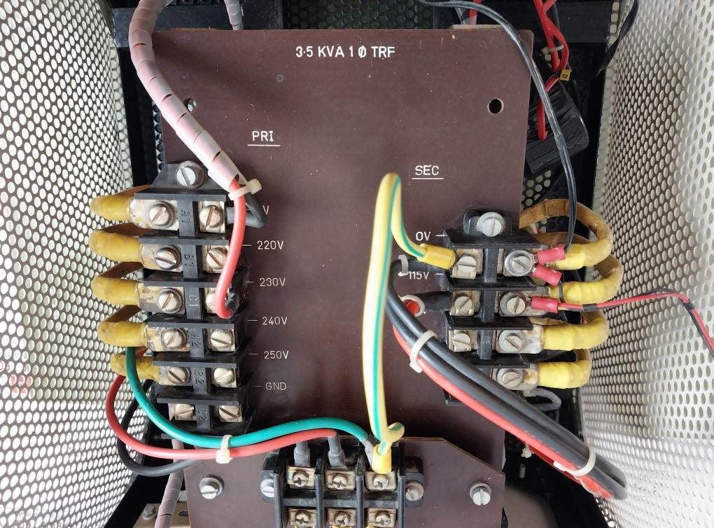 Elec-lab 3.5 Kva Step Down Transformer 230Vac 115V Ac/30A 0-50A 50/5A