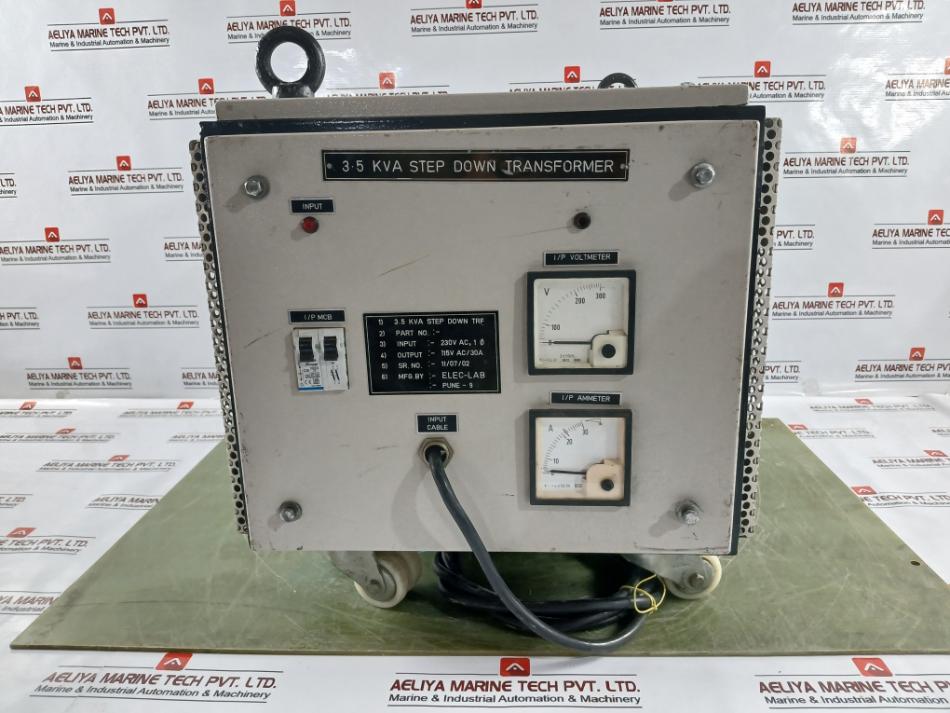 Elec-lab 3.5 Kva Step Down Transformer 230Vac 115Vac/30A