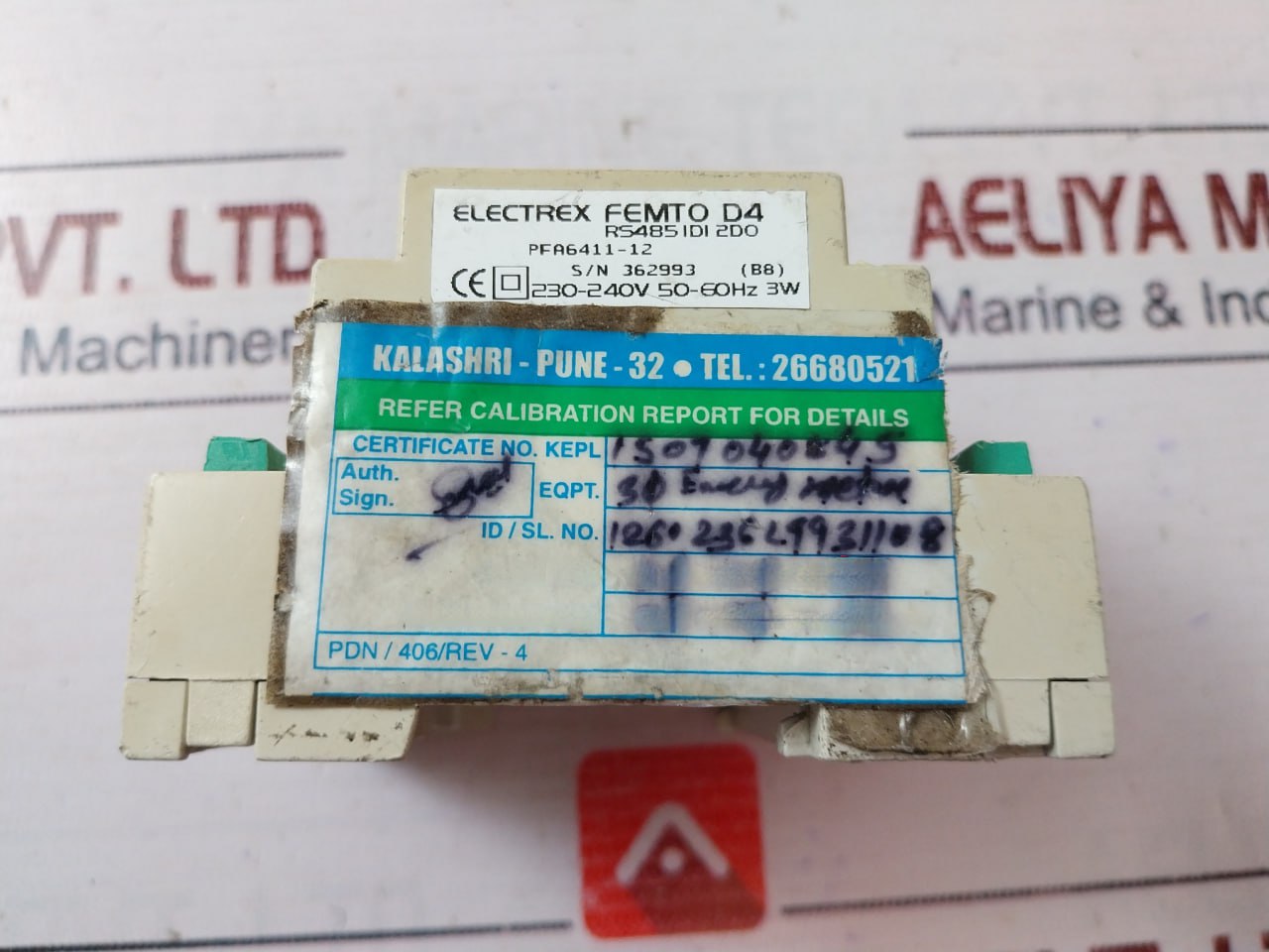 Electrex Pfa6411-12 Energy Analyzer Femto D4 Dido 230-240V 50-60Hz 3W