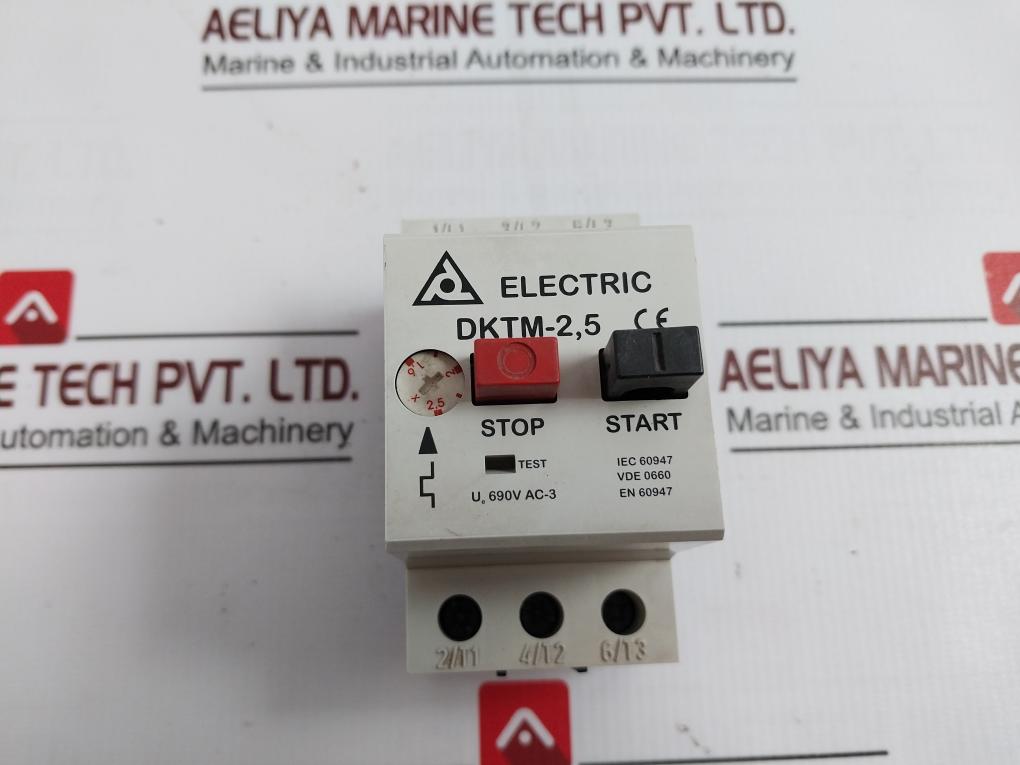 Electric Dktm-2,5 Thermal Overload Relay Iec 60947 690V Ac-3 Vde 0660