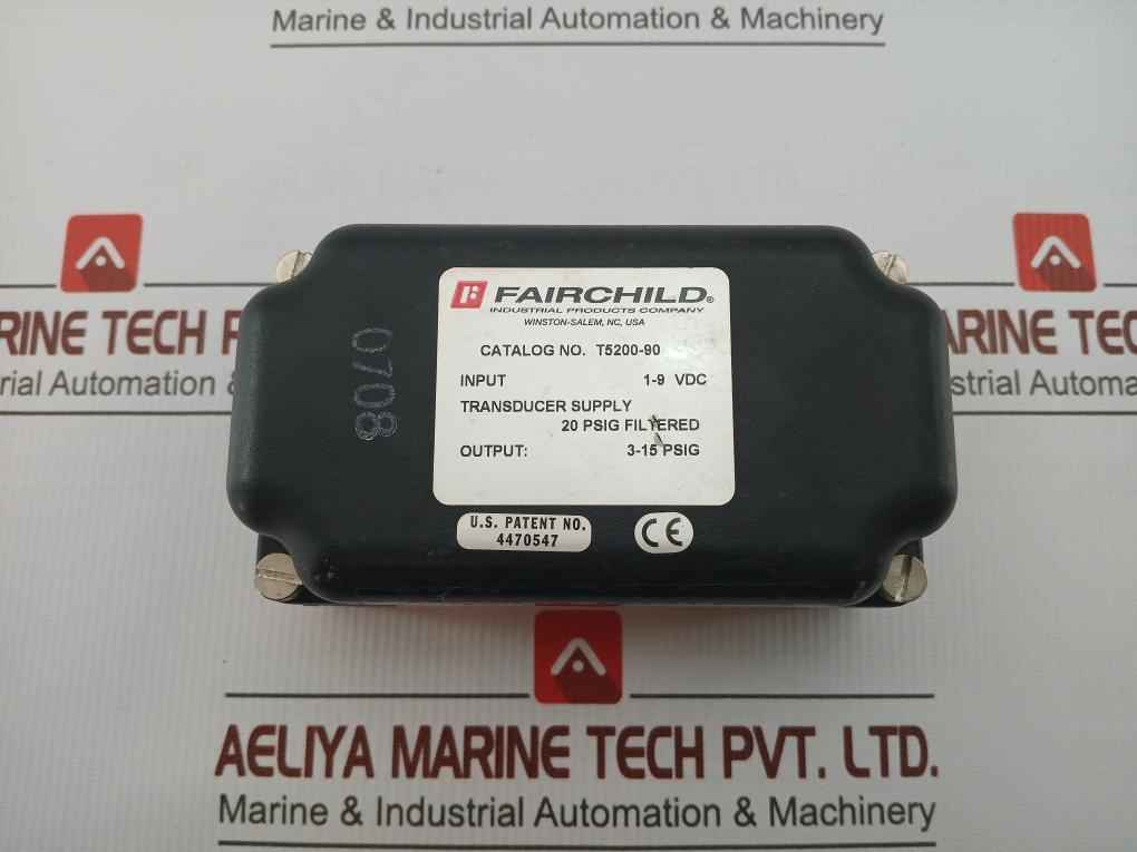 Electric Pneumatic Transducer T5200-90 Input: 1-9 Vdc Fairchild