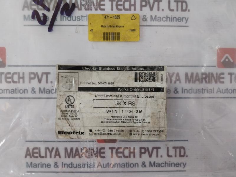 Electrix Ul50 Flat Roof Universal Type 4x Enclosure 3004711625