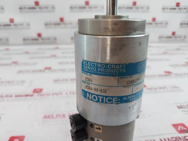 Electro-craft E586 Servo Motor 0586-00-033