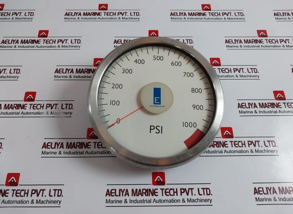 Electro Flow Controls Group 0-1000 Psi Analogue Gauge