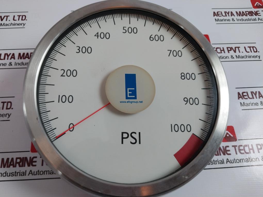 Electro Flow Controls Group 0-1000 Psi Analogue Gauge