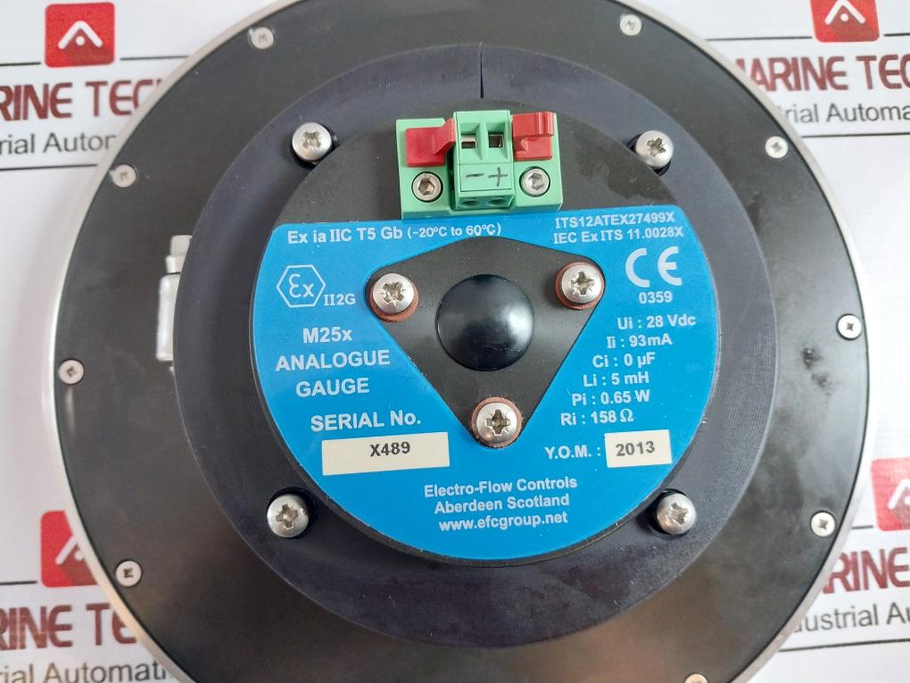 Electro Flow Controls Group 0-1000 Psi Analogue Gauge M25X