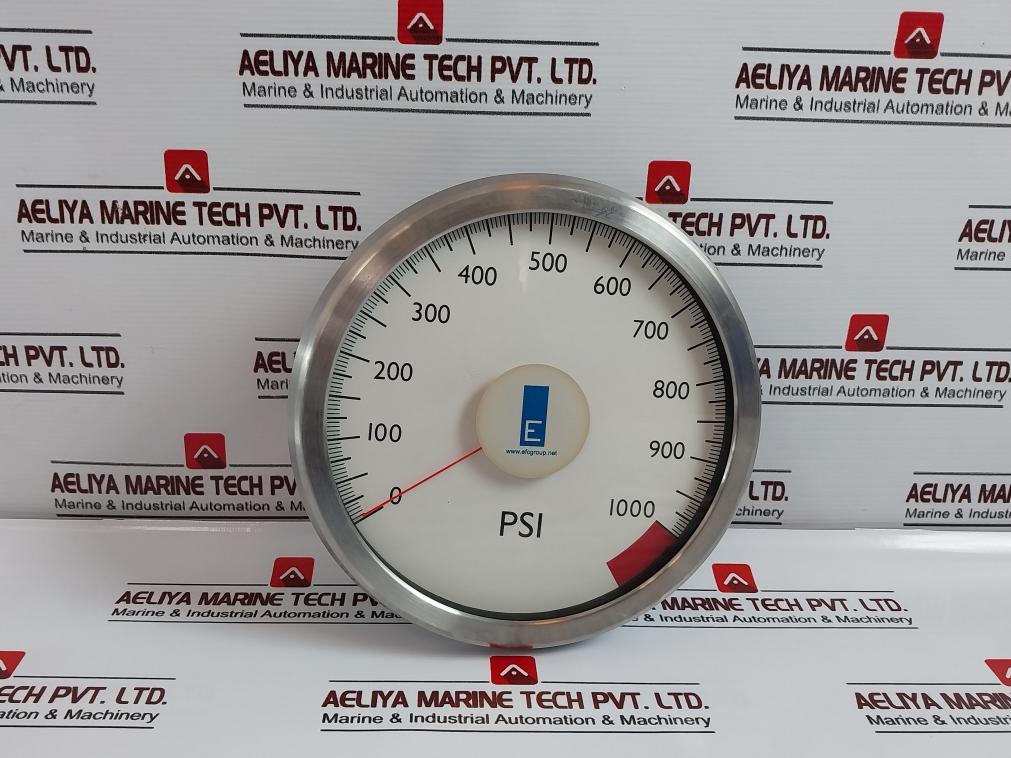 Electro Flow Controls Group 0-1000 Psi Analogue Gauge