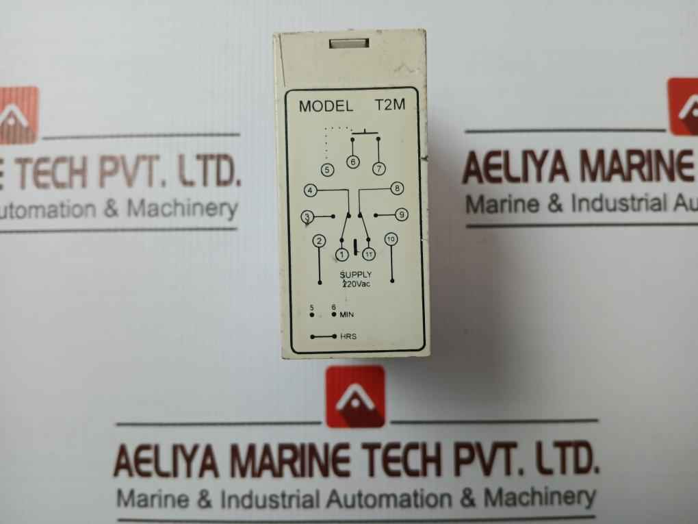 Electro T2M Multi Range Timer With Base 220Vac 1-60Sec