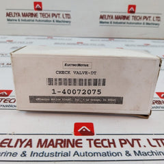 Electro Motive 1-40072075 Check Valve-dt