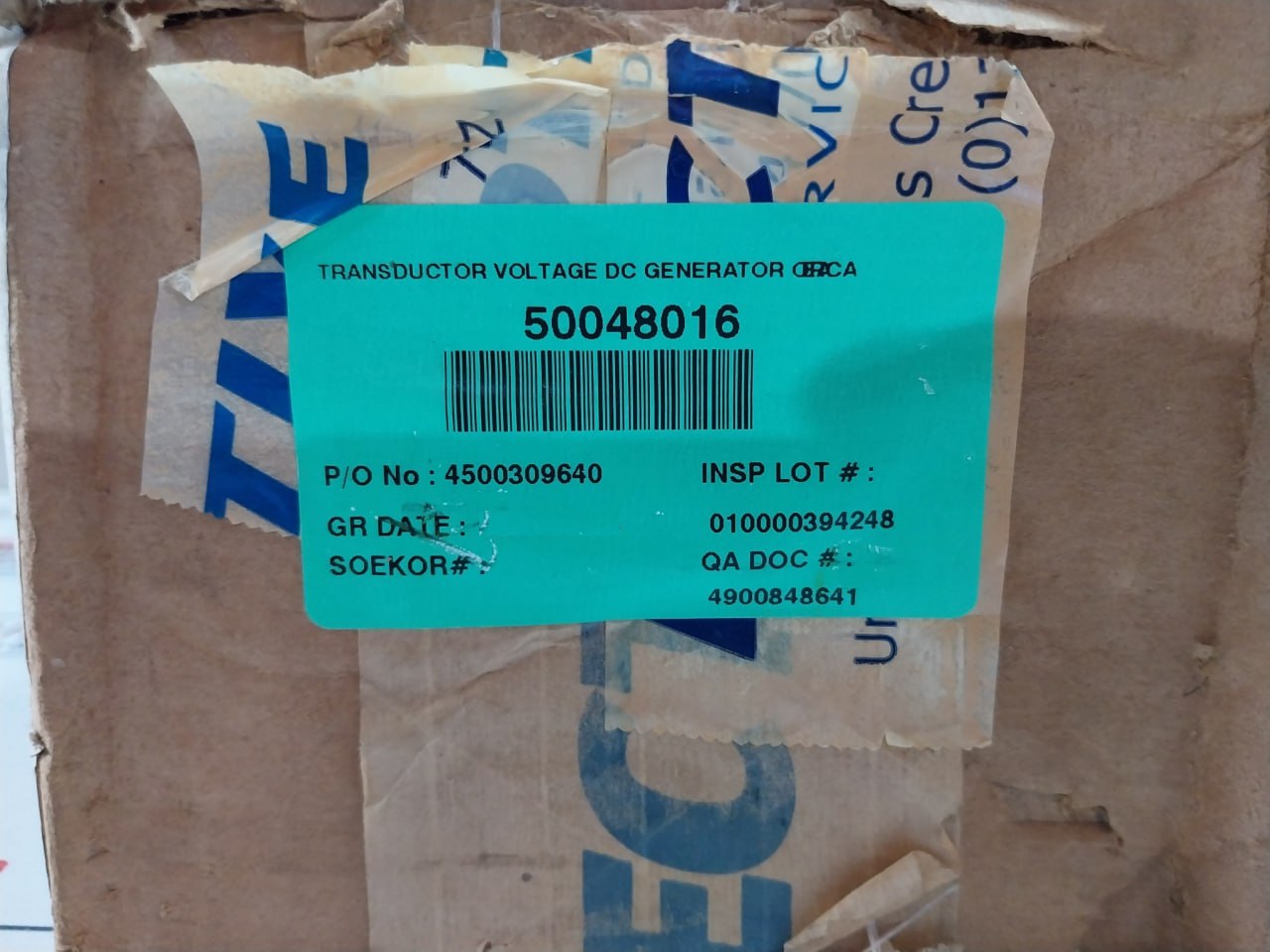 Electro Motive 8298213 Transductor Voltage Dc Generator 2530427