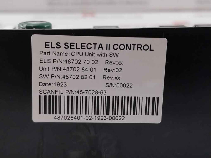Electrolux 472992016 Pcb Assembly Cpu Unit With Sw