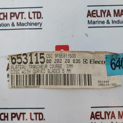 Electrolux 653115 Disc With Curved Blade 5 Mm
