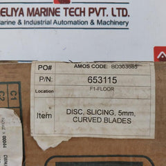 Electrolux 653115 Disc With Curved Blade 5 Mm