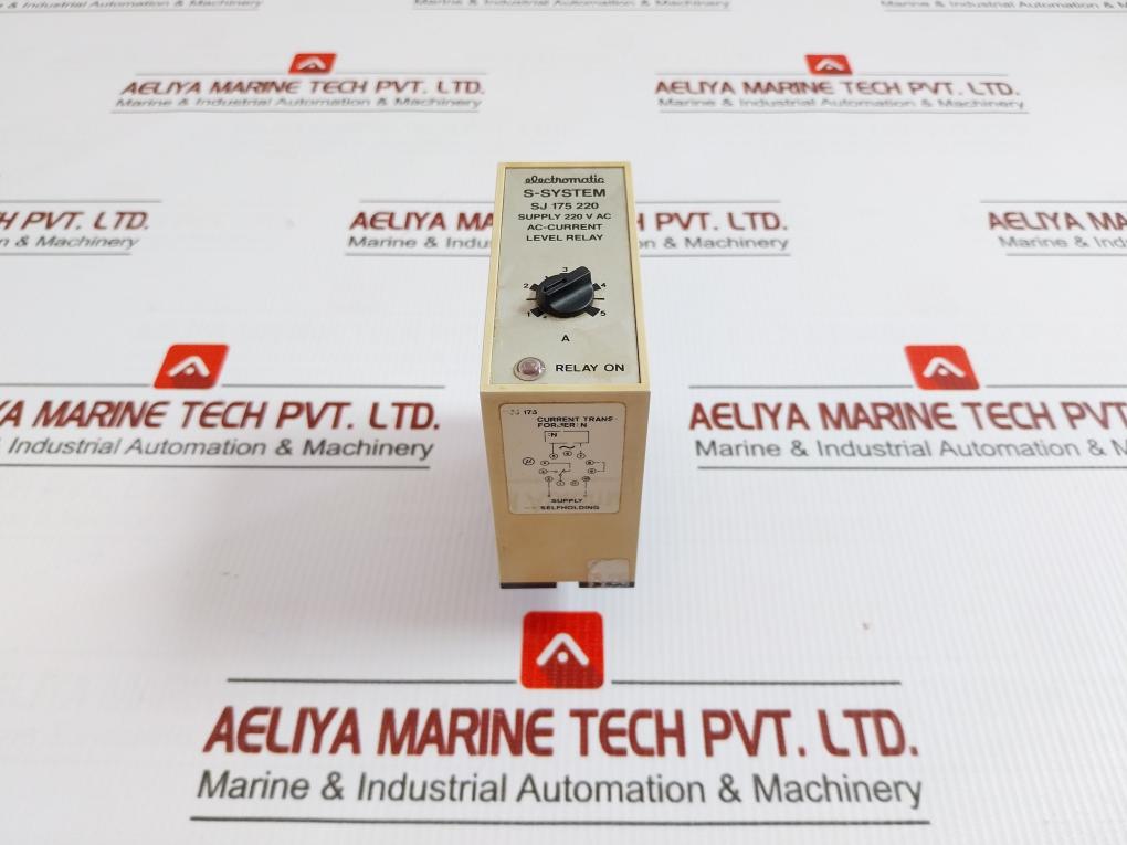 Electromatic Ac-current Level Relay 220 V Ac Sj 175 220