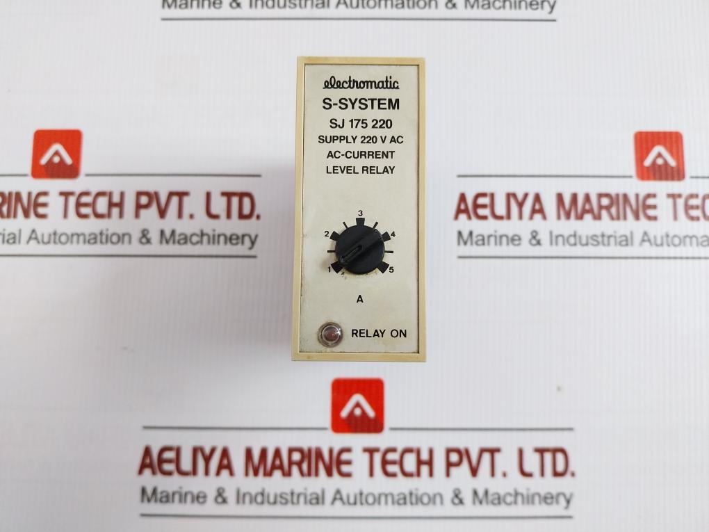 Electromatic Ac-current Level Relay 220 V Ac Sj 175 220