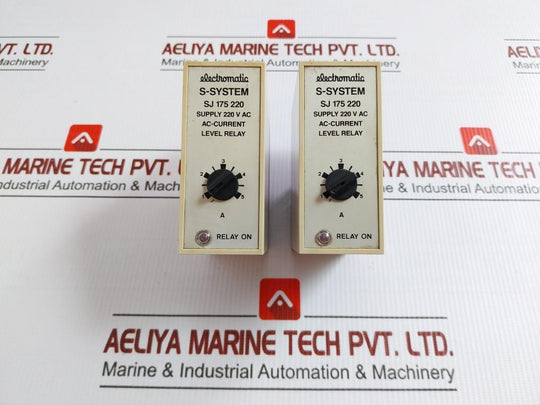 Electromatic Ac-current Level Relay 220 V Ac Part No Sj 175 220