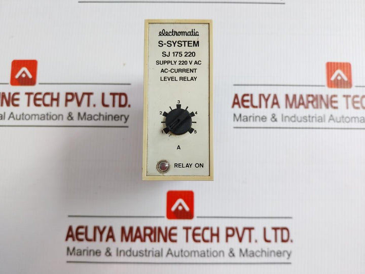 Electromatic Ac-current Level Relay 220 V Ac Part No Sj 175 220