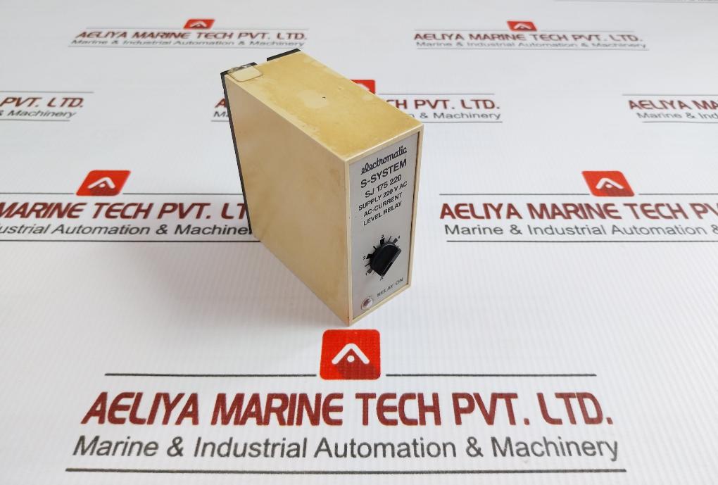 Electromatic Ac-current Level Relay 220 V Ac Part No Sj 175 220