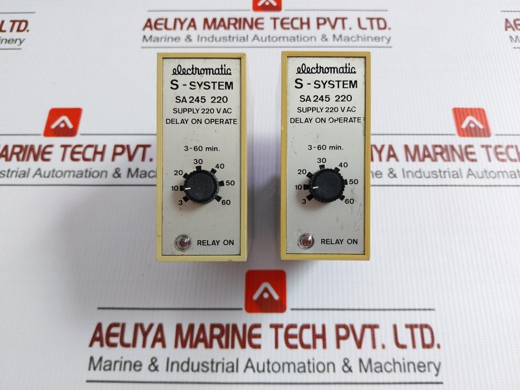 Electromatic Delay On Operate Time Relay 220Vac Sa 245 220