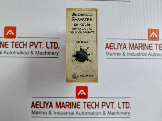 Electromatic Delay On Operate Timer 0,8 To 18 Sec Part No Sa 105 230