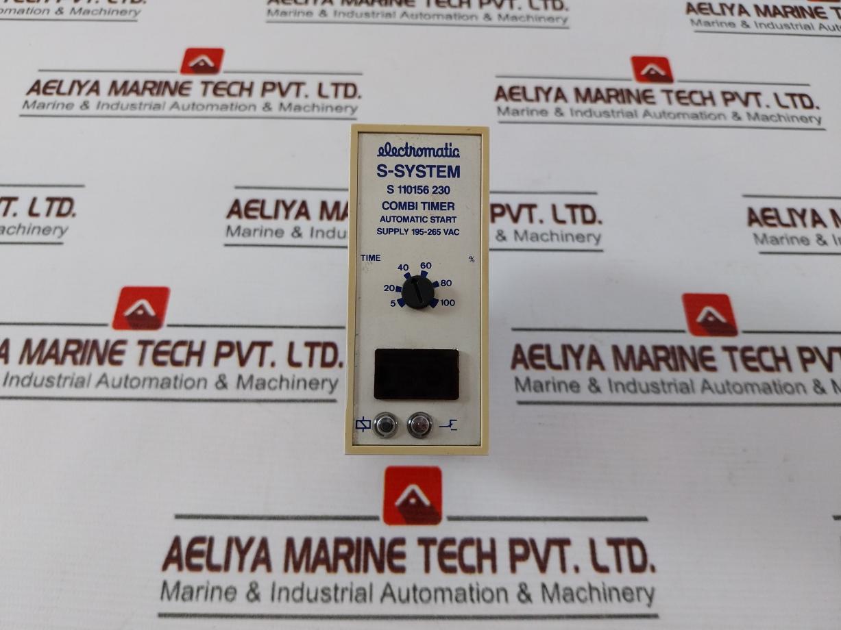 Electromatic S 110156 230 S-system Automatic Start Combination Timer 0.15-800Sec