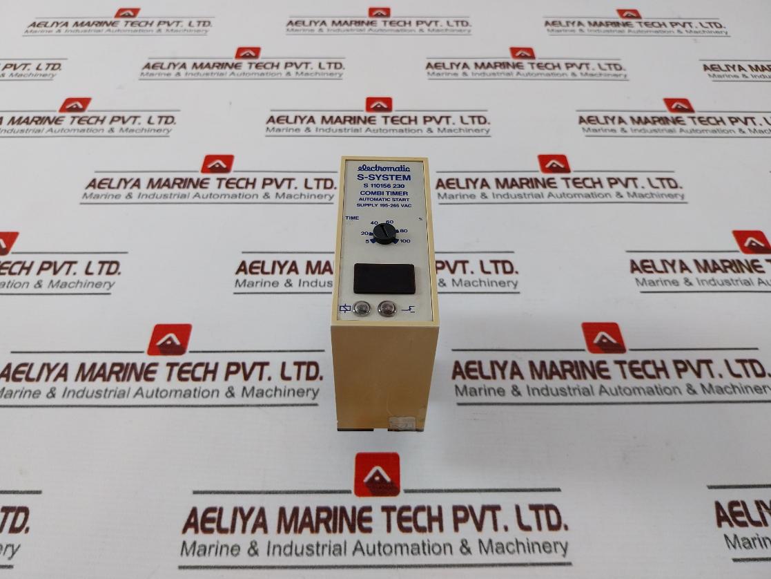 Electromatic S 110156 230 S-system Automatic Start Combination Timer 0.15-800Sec
