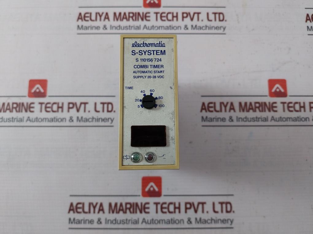 Electromatic S 110156 724 S-system Combi Timer Relay Module 20–28 Vdc 623601