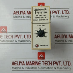 Electromatic Sa 245 230 S-system Delay On Operate Time Relay 230V Ac Cl 3520