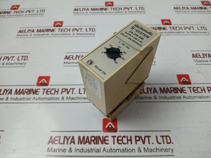 Electromatic Sa 245 230 S-system Delay On Operate Time Relay 230V Ac Cl 3520