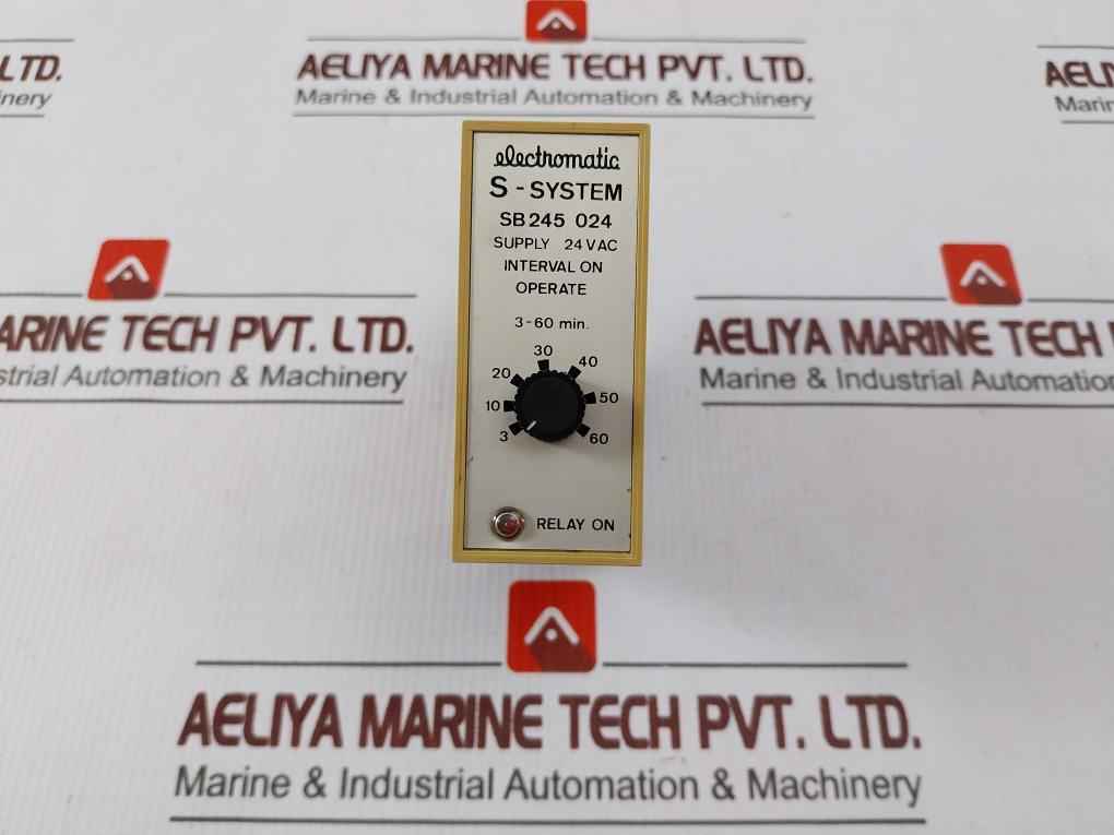 Electromatic Sb 245 024 Interval On Operate 3-60 Min 24 Vac