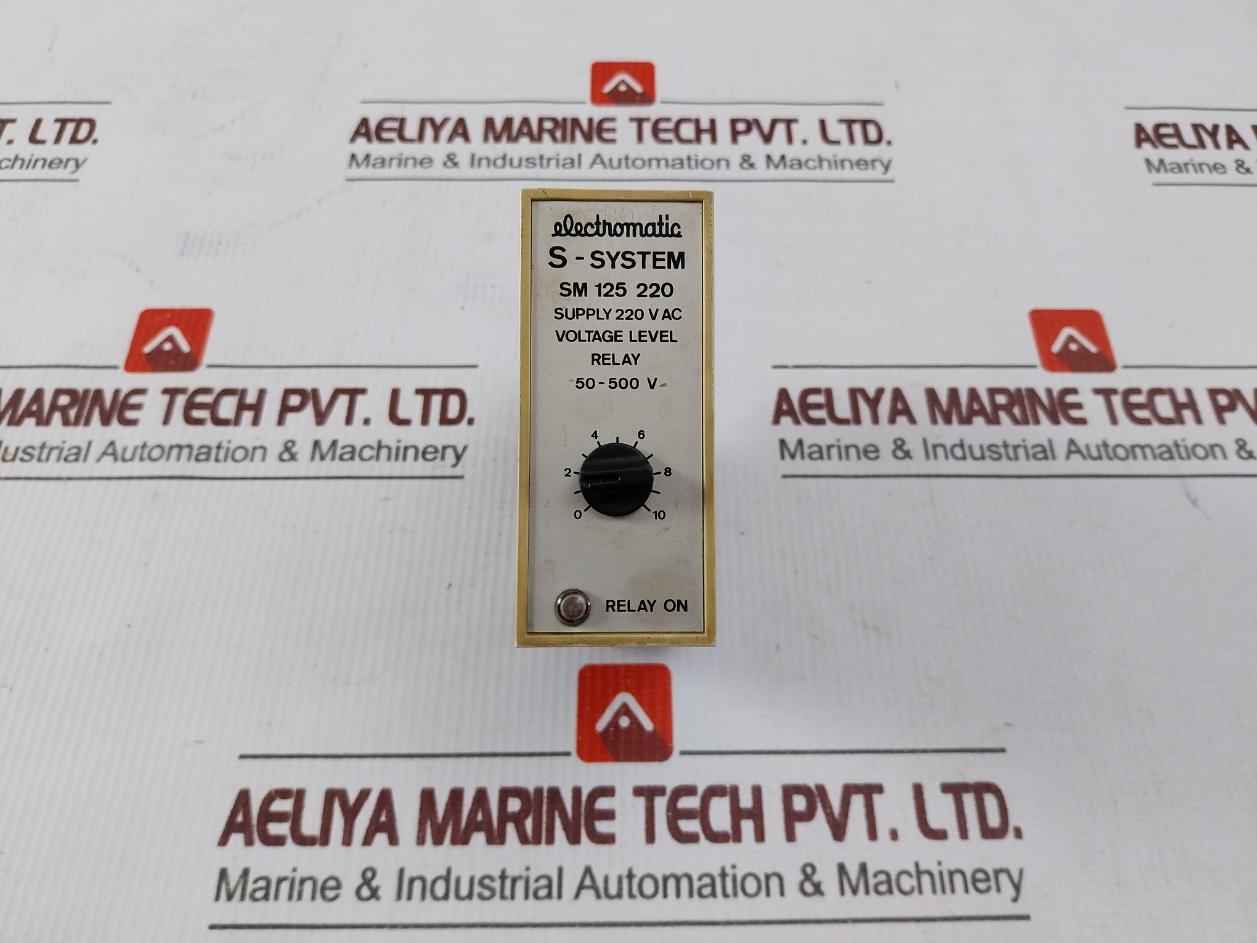 Electromatic Sm 125 220 S-system Voltage Level Relay 220V