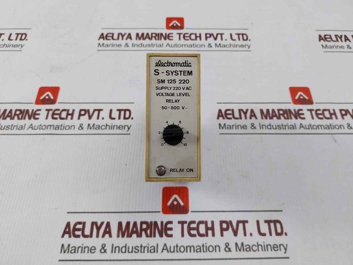 Electromatic Sm 125 220 S-system Voltage Level Relay 220V