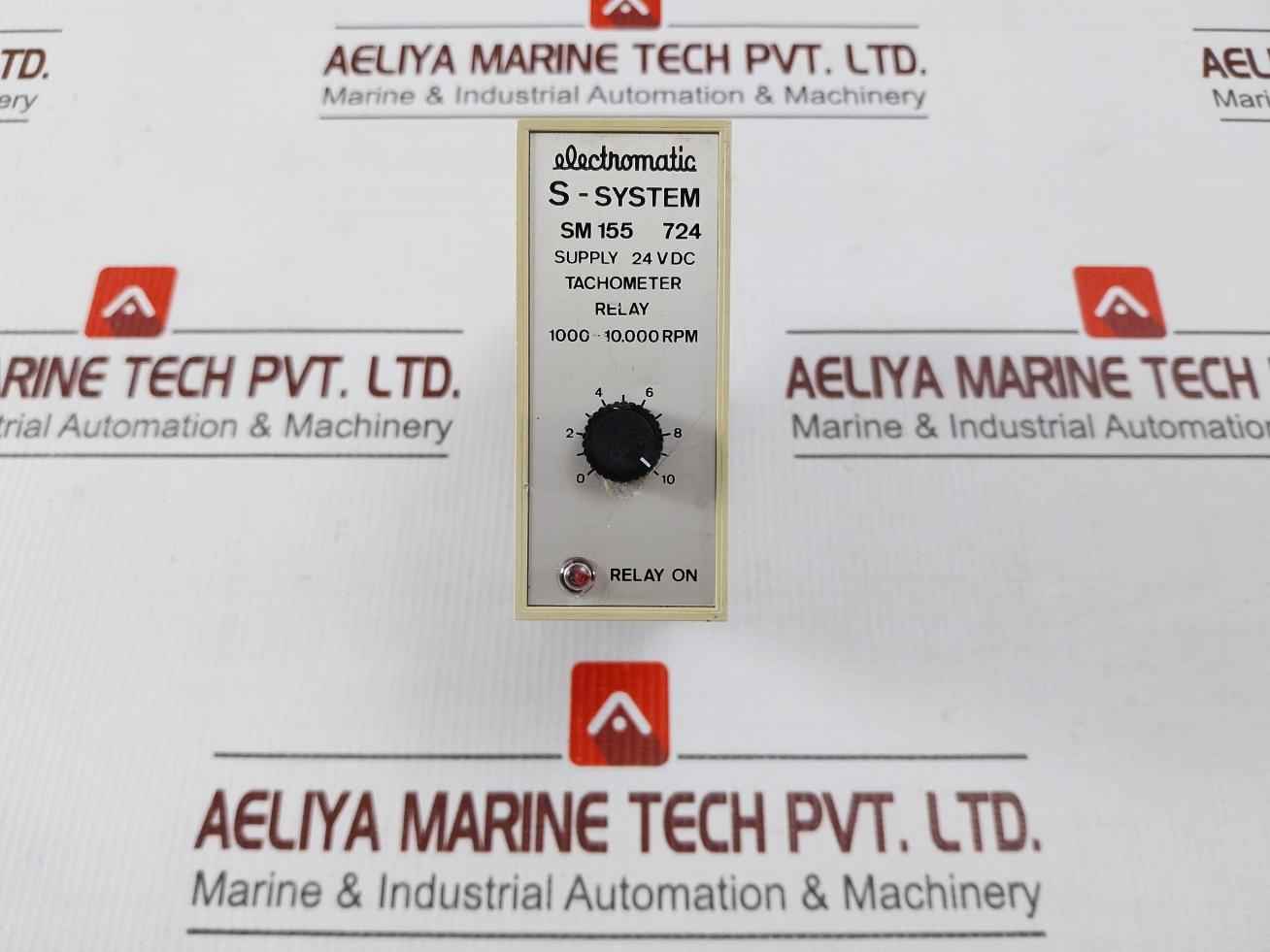 Electromatic Sm 155 724 Tachometer Relay 24 Vdc 1000-10000 Rpm