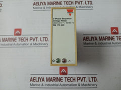 Electromatic Sm 170 440 3-phase Sequence Voltage Relay W/ Base 50/60Hz 047394