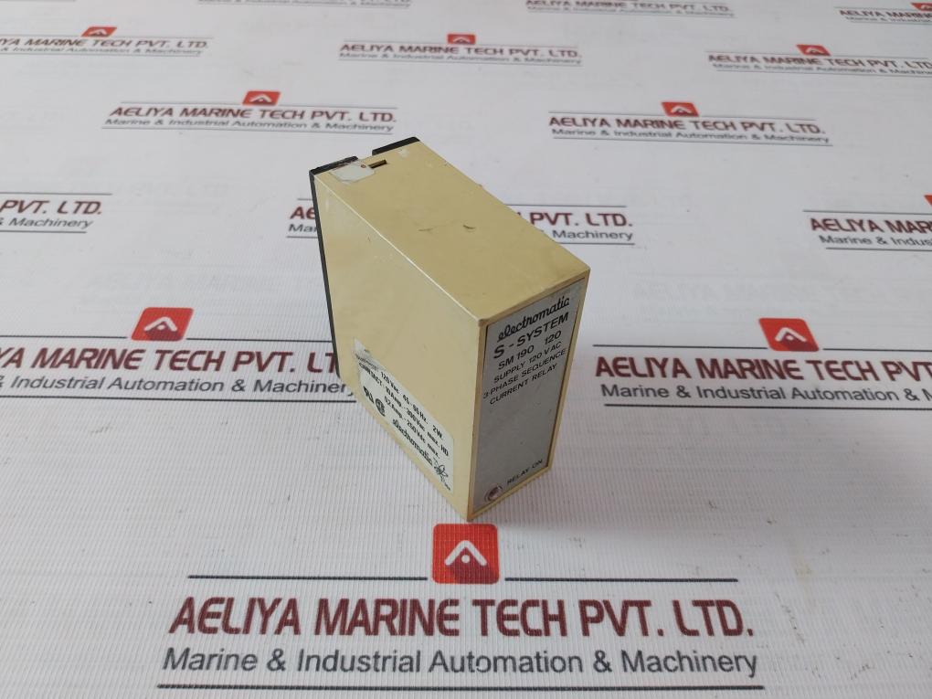 Electromatic Sm 190 120 S- System 3-phase Sequence Current Relay 120Vac 45–65Hz
