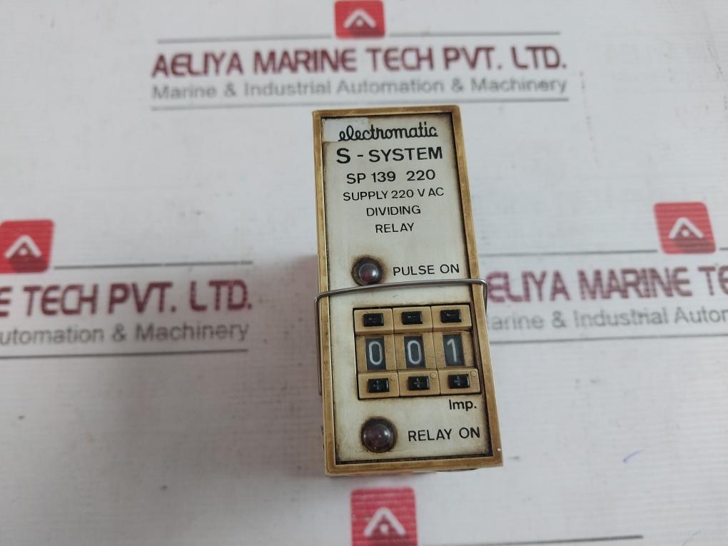 Electromatic Sp 139 220 Dividing Relay 220Vac 10A/380V