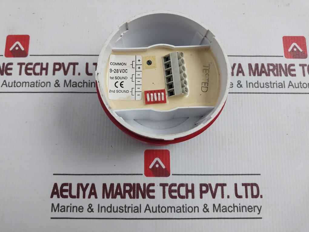 Electronic 28V Dc Sounder Red