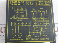 Electronic Counter 230Vac-24Vdc Sicod Lbm 62/12