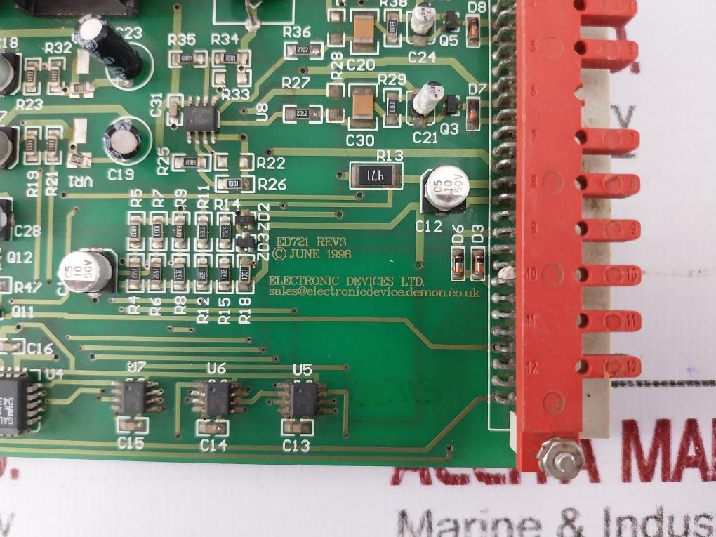 Electronic Devices Ed721 Rev.3 Printed Circuit Board