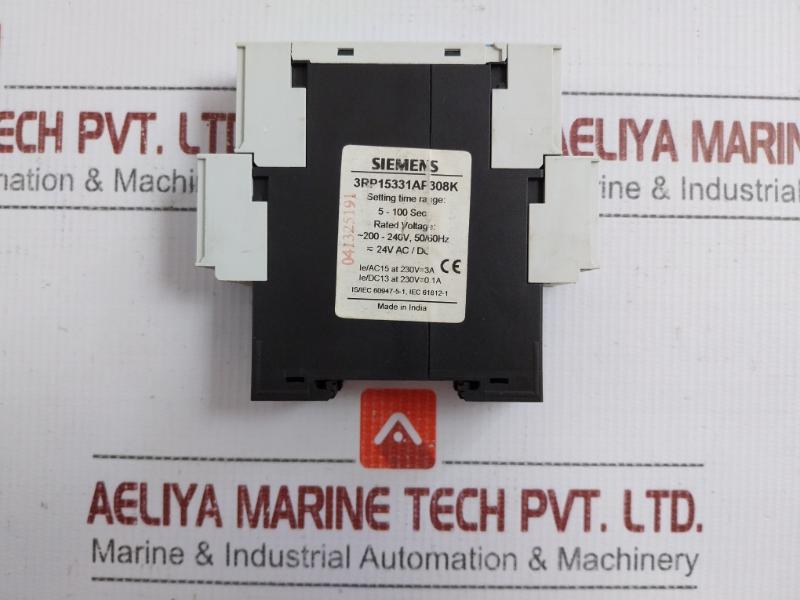 Electronic Timer Off Delay 3Rp15331Ap308K Siemens 5-100 Sec