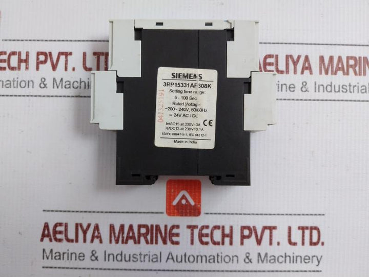 Electronic Timer Off Delay 3Rp15331Ap308K Siemens 5-100 Sec